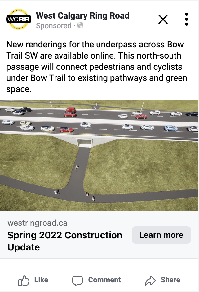 Social ad Bow Tr rendering