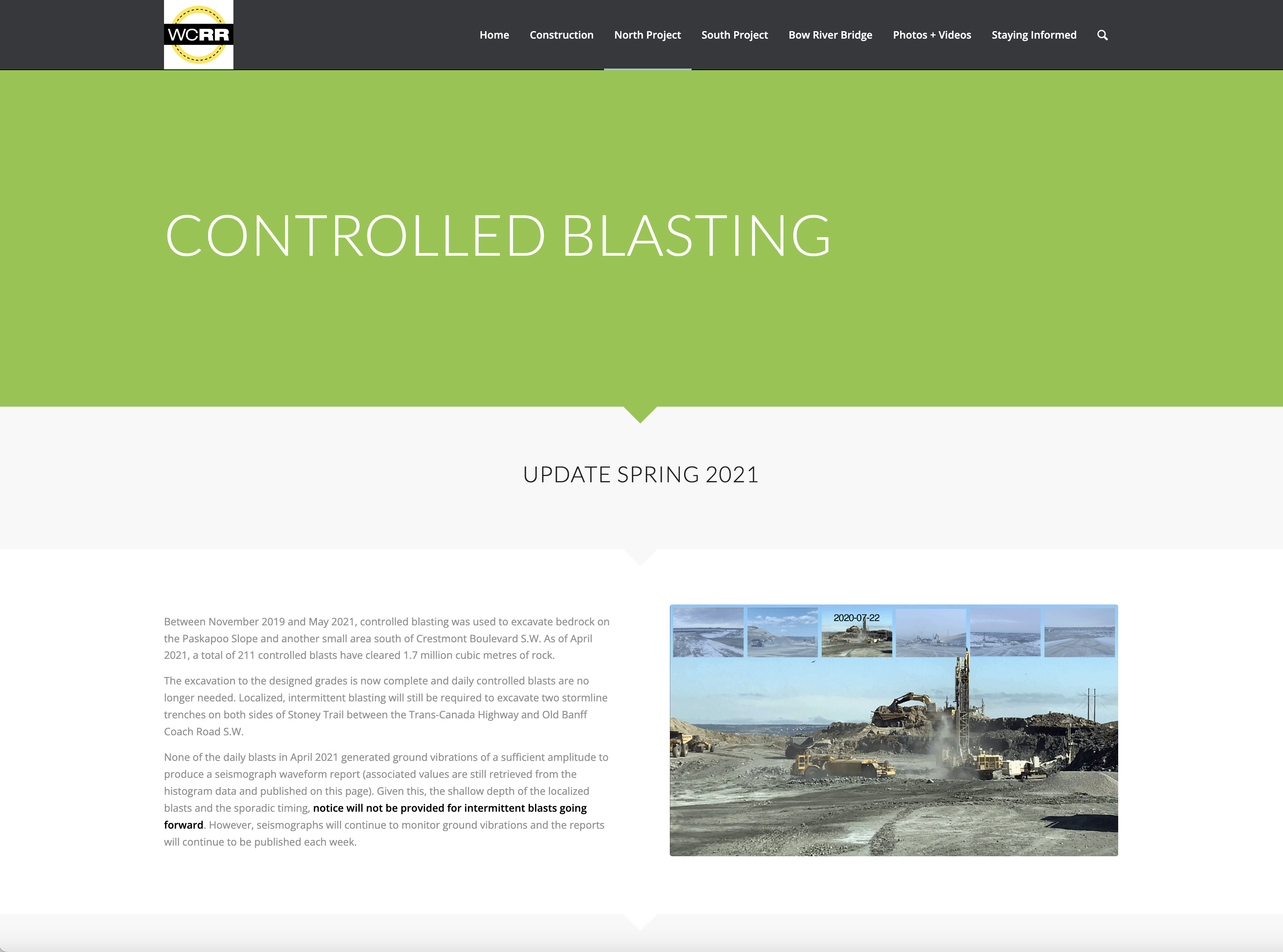 WCRR web-controlled blasting