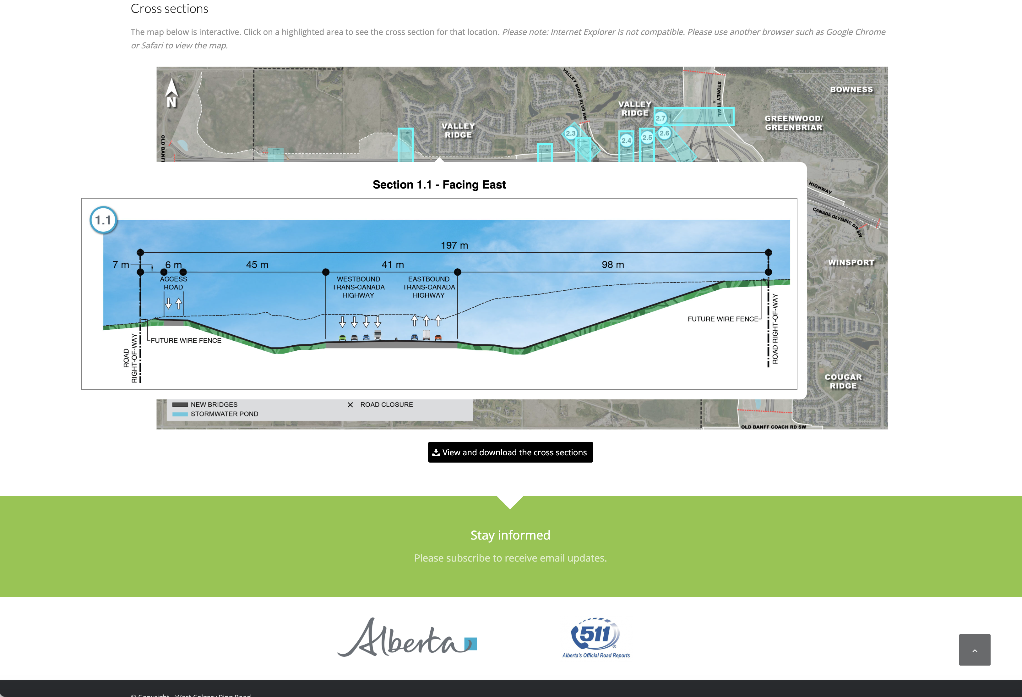 WCRR web-north interactive map